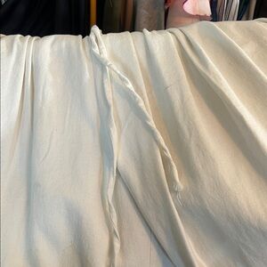 Off White Wide Leg Palazzo Pants